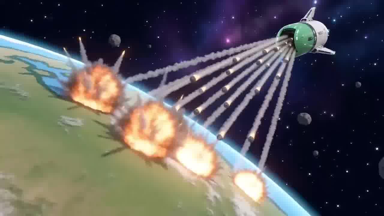 Arrival in orbit background